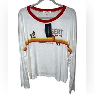 {NWT} Pretty Rebel Desert Bound Tee Large White